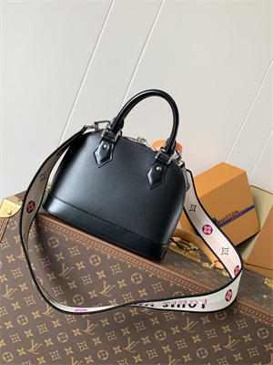 L.V Alma BB Bag EPI Leather Black M59217