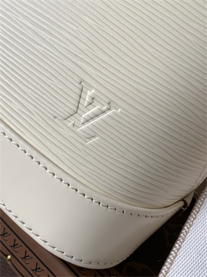 L.V Alma BB Bag EPI Leather White M58706