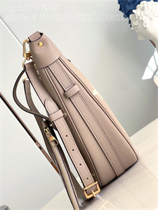 L.V Loop Hobo Bag Monogram Empreinte Cowhide Tourterelle Gray/Cream M46725