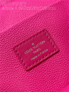 L.V Nice Mini Toiletry Pouch Monogram Canvas Fuchsia M46767