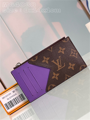 L.V Coin Card Holder Monogram Canvas M64038(7 Colors)