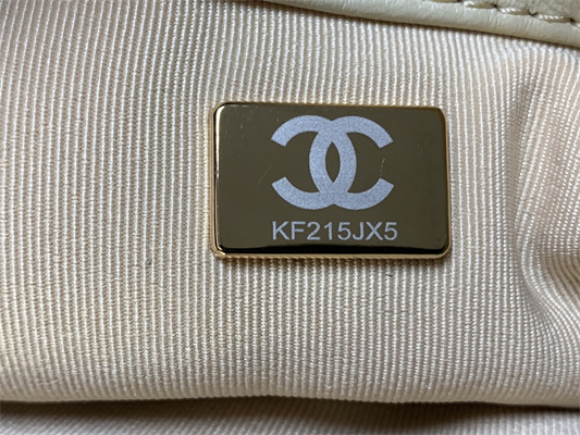 Chanel 19 Handbag Wool Tweed Gold Double C Metal Black/Beige AS1160