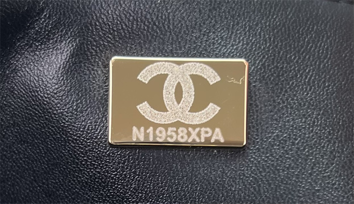 Cha.nel Mini Classic Flap Bag Tweed Gold Tone Metal Black A01116