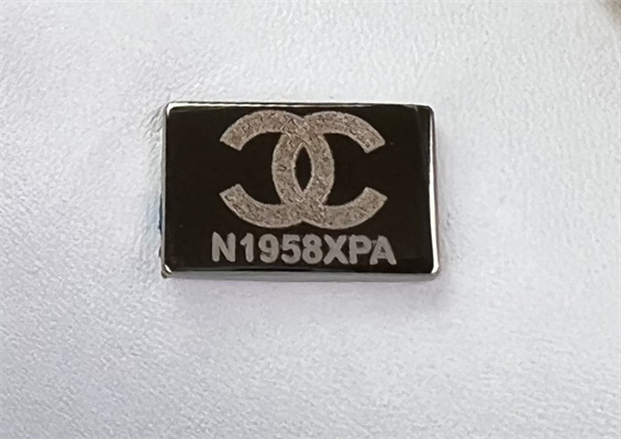 Cha.nel Medium Classic Flap Bag Tweed Silver Tone Metal White A01112