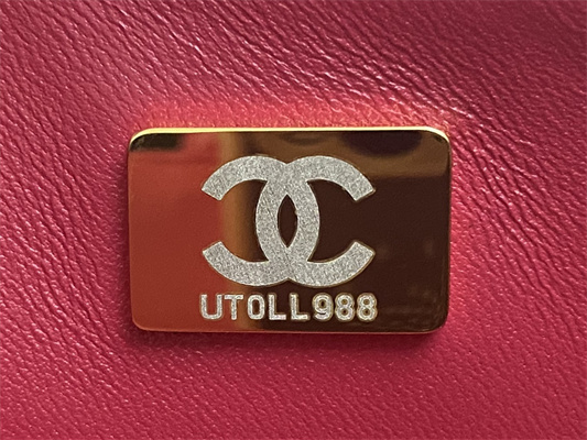 Cha.nel Mini Flap Bag With Diamond Top Handle Lambskin Gold Tone Metal Red AS4140