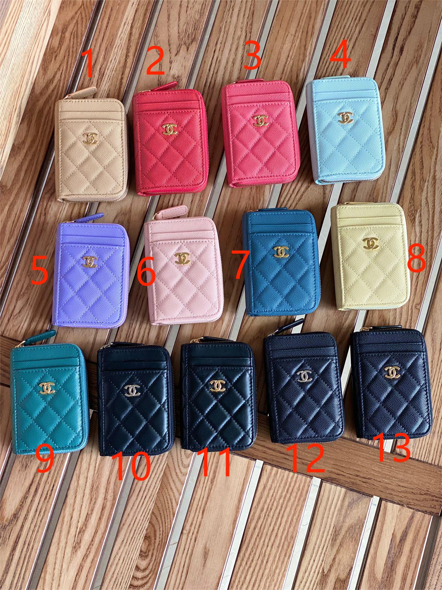 Cha.nel Classic Card Holder Lambskin/Grained Calfskin AP1650