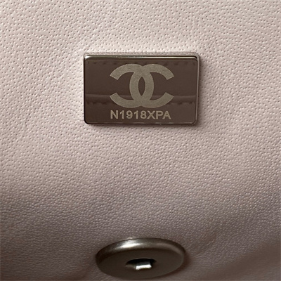 Cha.nel Super Mini Flap Bag Lambskin With Ball Silver Tone Metal Nude AS1786