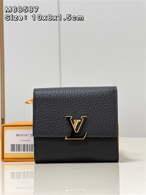 L.V Capucines XS Wallet Taurillon Leather Black M68587