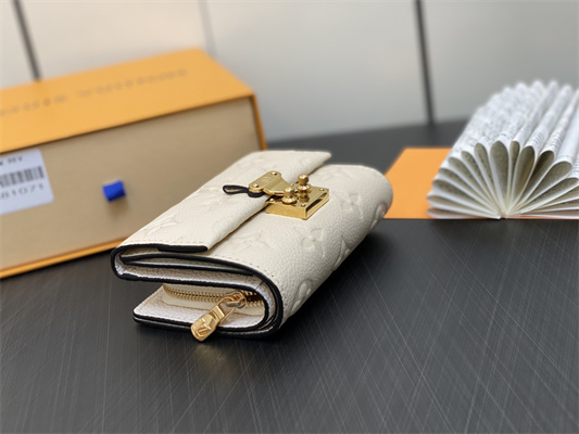 L.V Pochette Metis Compact Wallet Monogram Empreinte Cream M81071