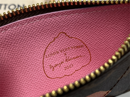 L.V X YK Romy Card Holder Pumpkin Monogram Canvas M82110