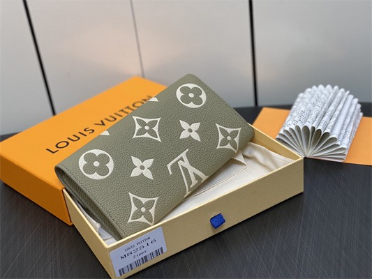 L.V Sarah Wallet Monogram Empreinte Leather Green M82516