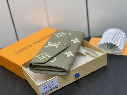 L.V Sarah Wallet Monogram Empreinte Leather Green M82516