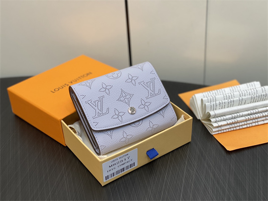 L.V IRIS Compact Wallet Monogram Leather Lilac M82517