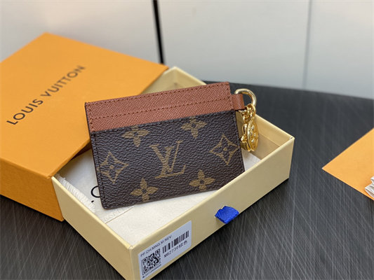 L.V Charms Card Holder Monogram Canvas Brown M82739