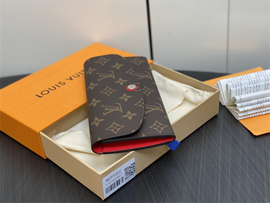 L.V Emilie Wallet Monogram Canvas Red M82919