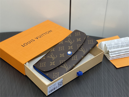 L.V Emilie Wallet Monogram Canvas Blue M82919