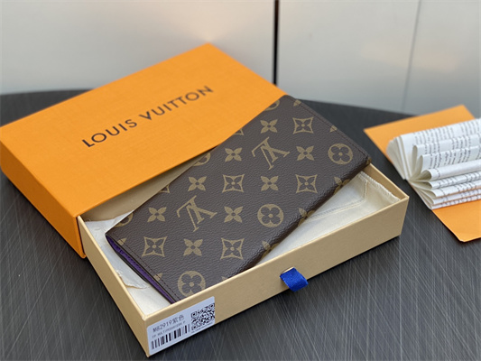 L.V Emilie Wallet Monogram Canvas Purple M82919