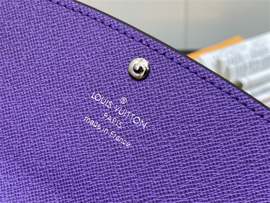 L.V Emilie Wallet Monogram Canvas Purple M82919