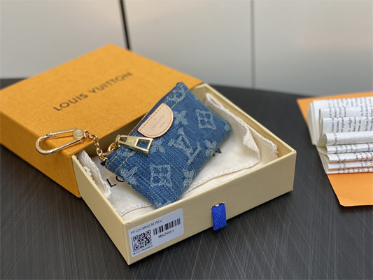 L.V Remix Key Pouch Monogram Denim M82961