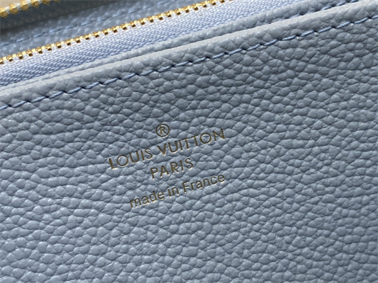 L.V Zipper Wallet Monogram Empreinte Blue M83225