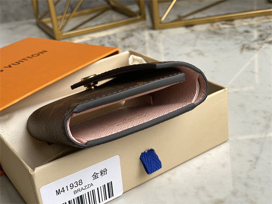 L.V Victorine Wallet Monogram Canvas Inside Pink M41938