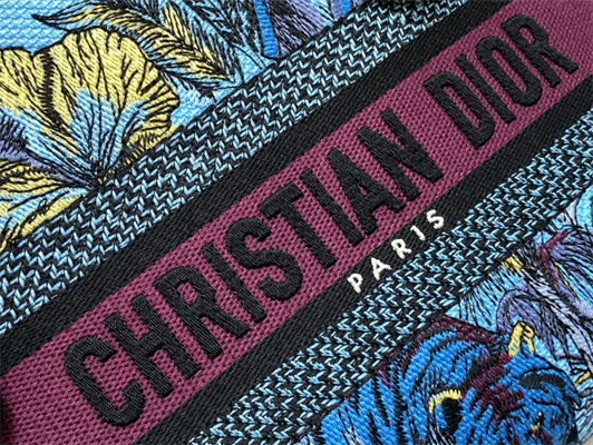 CD Medium Lady Di.or D-Lite Bag Toile de Jouy Voyage Embroidery Blue