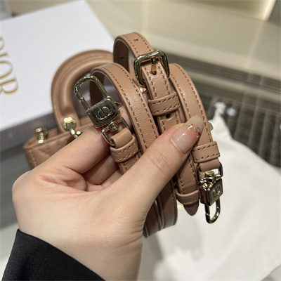 CD Lady D-Joy Micro Bag Cannage Lambskin Gold Tone Metal Rose Pink