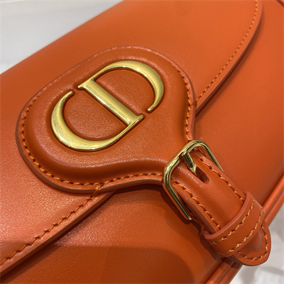 CD Di.or Bobby East-West Bag Box Calfskin Orange