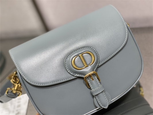 CD Medium Di.or Bobby Bag Box Calfskin Blue