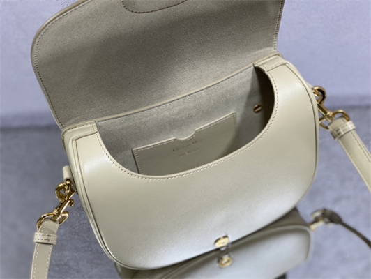 CD Medium Di.or Bobby Bag Box Calfskin Sand-Colored