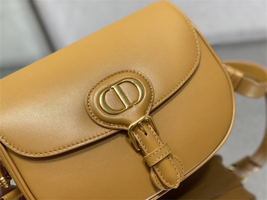 CD Medium Di.or Bobby Bag Box Calfskin Amber