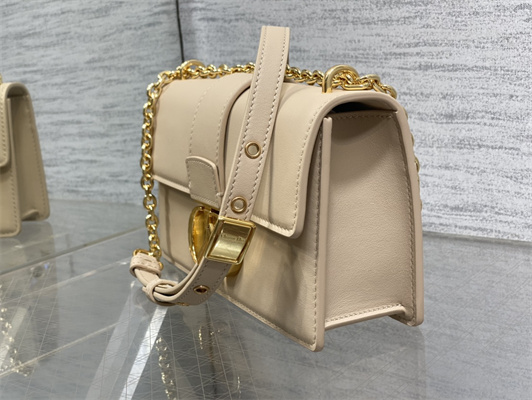 CD 30 Montaigne East-West Bag With Chain Nude Calfskin