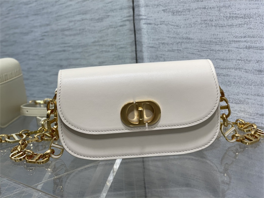 CD Small 30 Montaigne Avenue Bag Box Calfskin Dusty Ivory