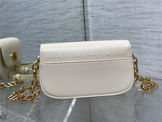 CD Small 30 Montaigne Avenue Bag Box Calfskin Dusty Ivory