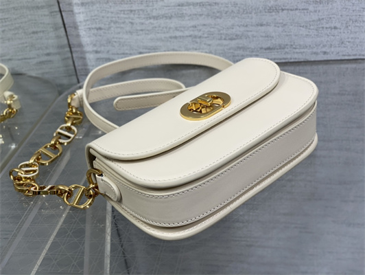 CD Small 30 Montaigne Avenue Bag Box Calfskin Dusty Ivory