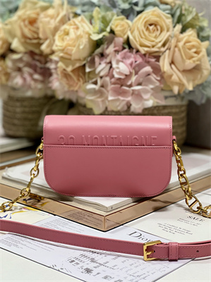 CD Small 30 Montaigne Avenue Bag Box Calfskin Melocoton Pink
