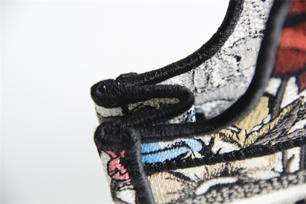 CD Mini Book Tote Mille Fleurs Embroidery Black Multicolor