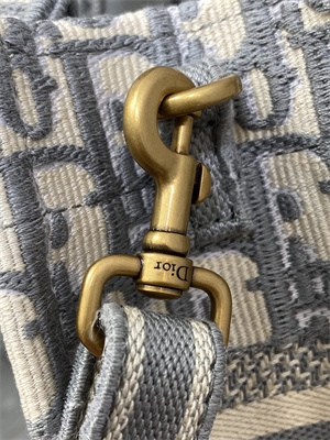 CD Mini Vertical Di.or Book Tote With Strap Grey Oblique Embroidery