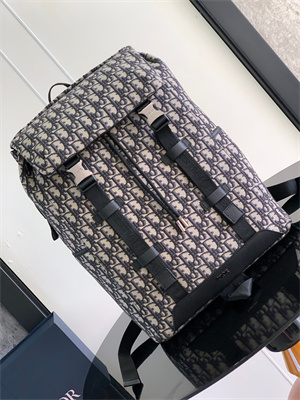 Di.or Explore Backpack Beige and Black Oblique Jacquard