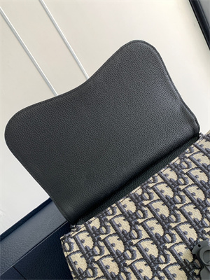 Di.or Gallop Backpack Beige and Black Oblique Jacquard