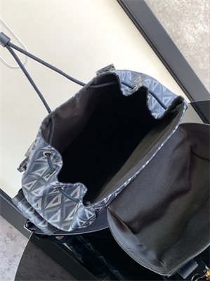 Large Di.or Hit The Road Backpack Navy Blue CD Diamond Canvas