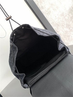 Di.or Motion Backpack Black Oblique Jacquard and Grained Calfskin