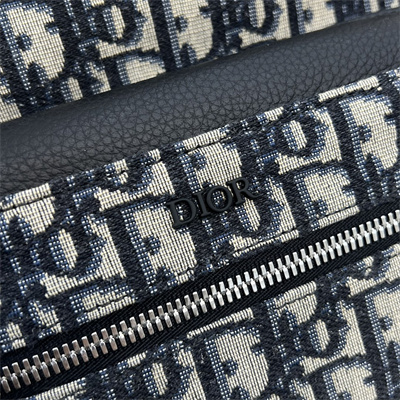 Di.or Rider Backpack Beige and Black Oblique Jacquard