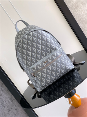 Di.or Rider Backpack Grey CD Diamond Canvas and Smooth Calfskin