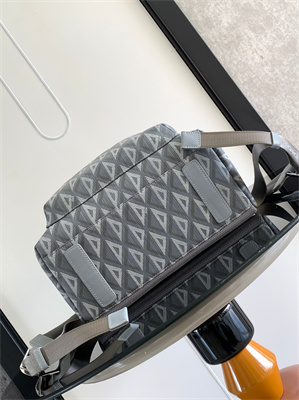 Di.or Rider Backpack Grey CD Diamond Canvas and Smooth Calfskin