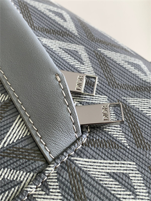 Di.or Rider Backpack Grey CD Diamond Canvas and Smooth Calfskin