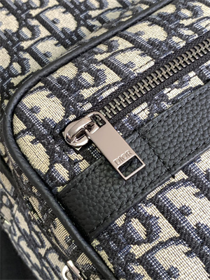 Di.or Safari Backpack Beige and Black Oblique Jacquard