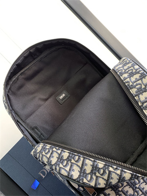 Di.or Safari Backpack Beige and Black Oblique Jacquard