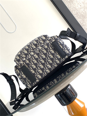 Di.or Kid’s Rider Backpack Beige and Blue Oblique Jacquard