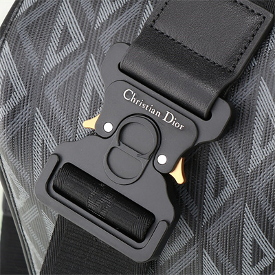 Di.or Lingot 50 Travel Bag Black CD Diamond Canvas